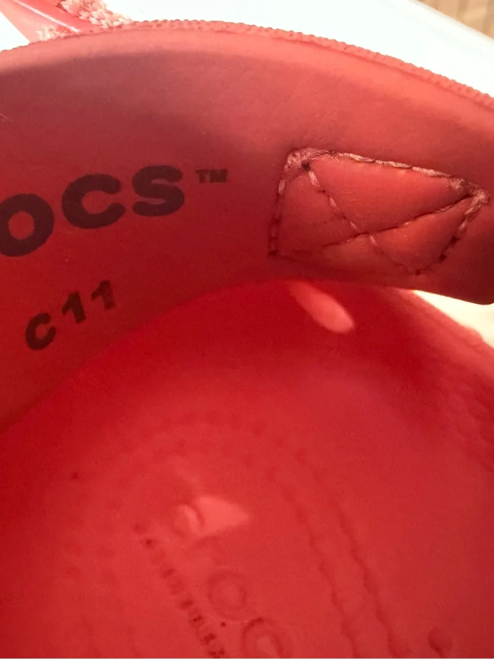 Crocs Kids' Red Sculpted Foam Clogs - Comfort & Ventilation C11